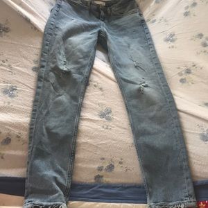 Light wash jeans